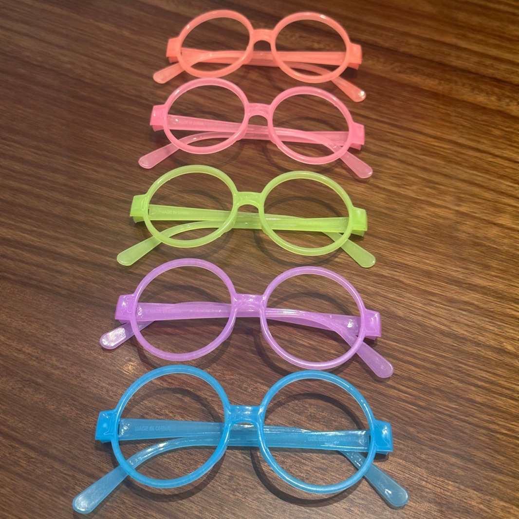 Detective Conan (Luminous Glasses) Christmas DIY Party Decorations Colorful Fluorescent Square Frame Glasses