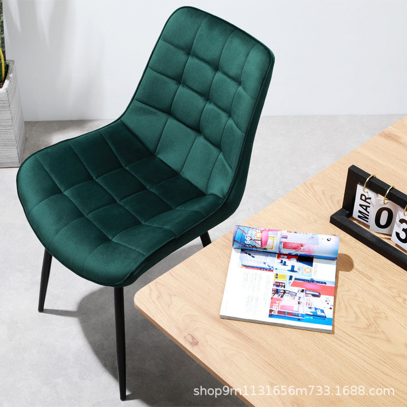 Nordic Dining Chair Home Simple Modern Restaurant Leisure Chair Minimalist Light Luxury Backrest Internet Popular Ins Soft Bag Chair