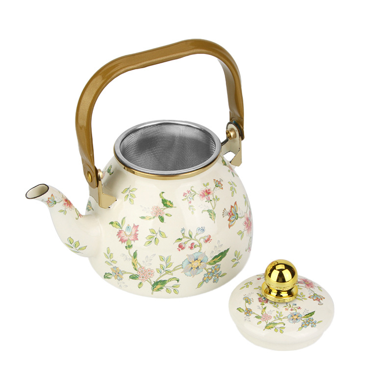 Thickened Enamel Enamel Pot, Heated Enamel Teapot, Enamel Water Kettle, Enamel Tea Kettle, Enamel Coffee Pot, Cross-Border