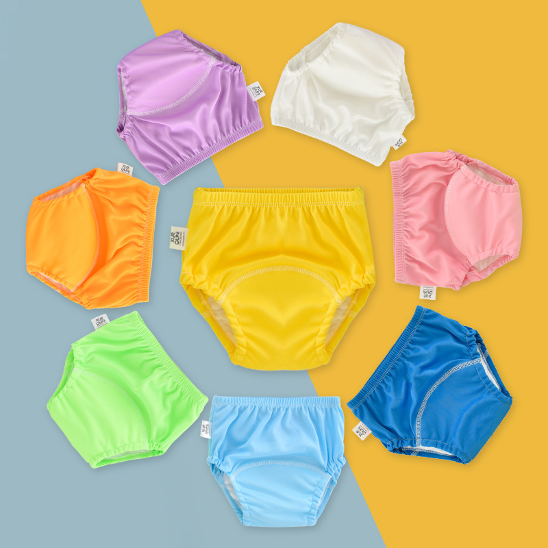 Xue Oni Baby Learning Pants Full Polyester Training Pants Washable Baby Diaper Pants Pocket New Diaper Pants for Children