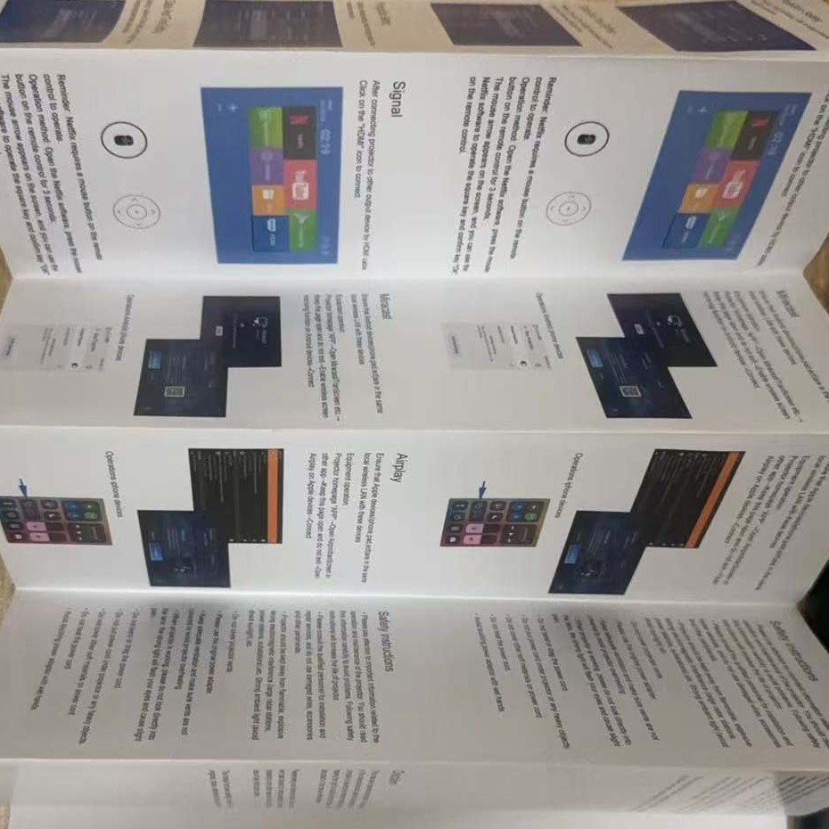 Product Description Book, Self-Adhesive Sticker, Card Color Page, Single Page Folding Waist Seal Set, Color Packaging Box, Printing and Customization