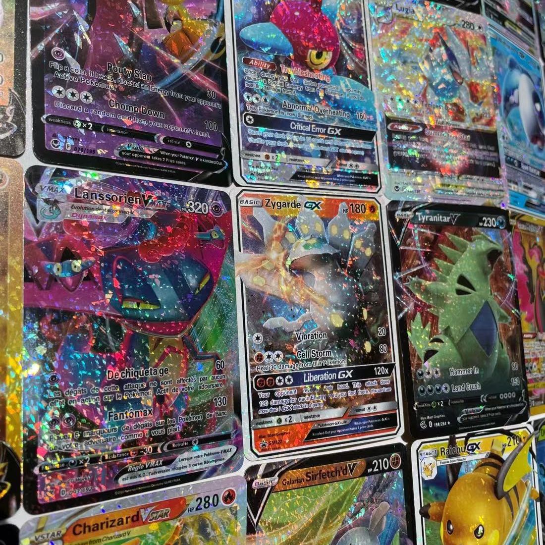 Cross-border hot-selling magic baby gold foil card Bao Ke Meng gold foil card pet elf pocket monster gilding foil card