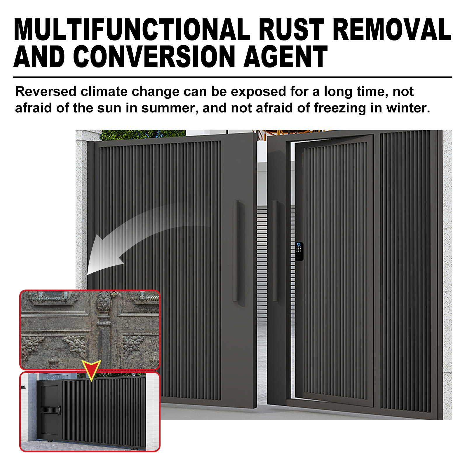 Jakehoe multi-functional rust removal conversion agent series iron roof color steel tile rust anti-corrosion rust removal primer