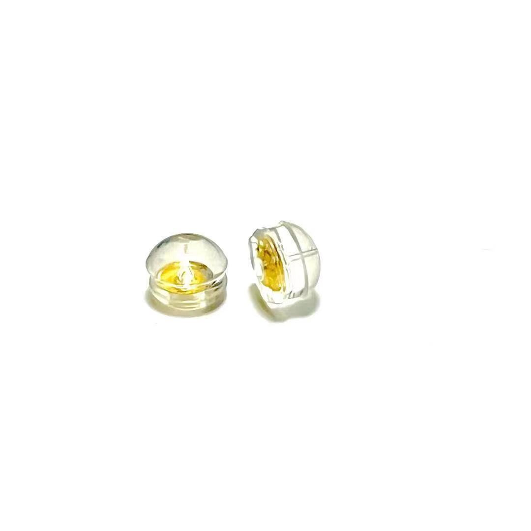18K Gold Silicone Ear Plugs Au750 Color Gold Anti-Slip Fixed Round Ear Plugs Rose Gold White Gold Gold Wholesale