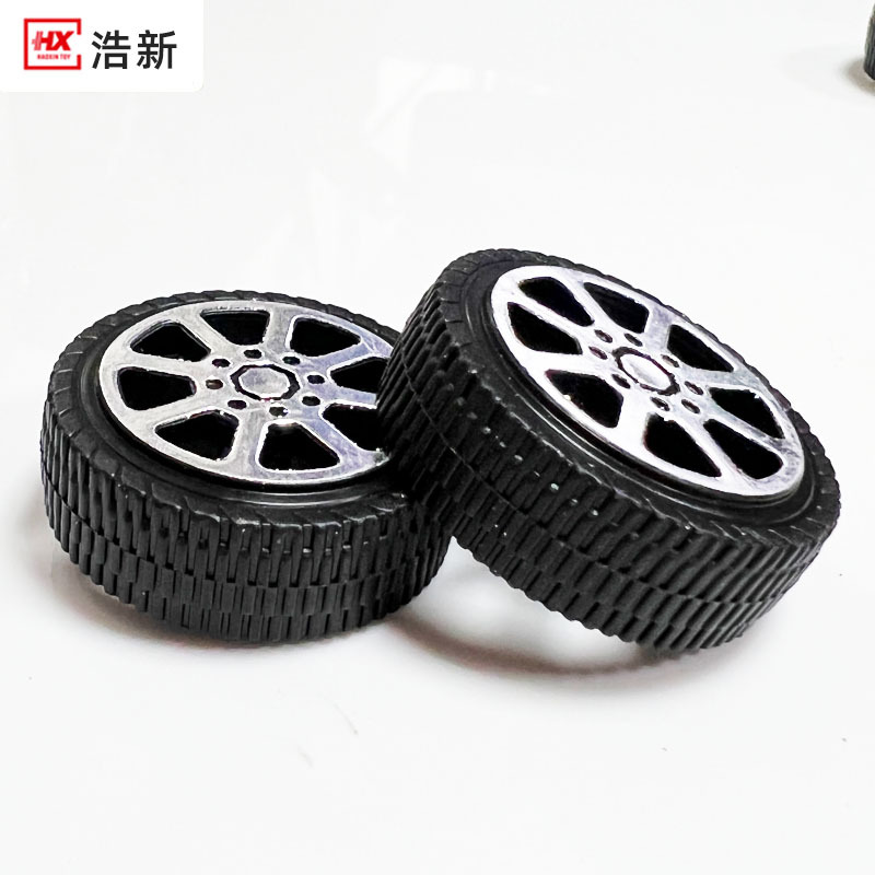 Игрушечное колесо 32мм пластиковое черное с бронзированным покрытием тонкие линии для DIY производства детей 2мм вал