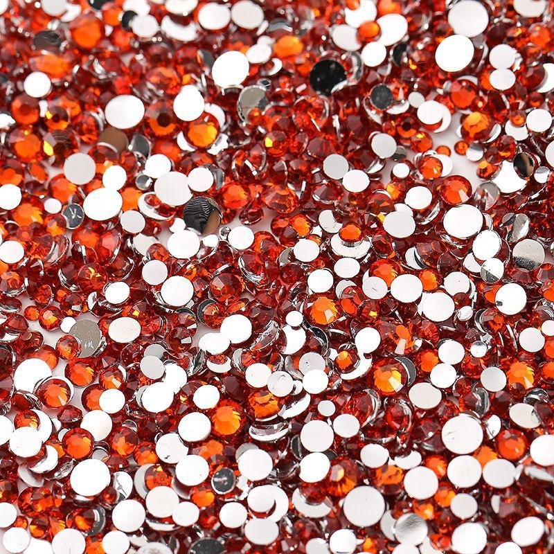 Color Diamond Size Mixed Flats Bottom Diamond Nail Art Jewelry Manicure Small Broken Diamond Colorful Diamond 24 Colorful Mobile Phone Stickers Factory Direct Sales