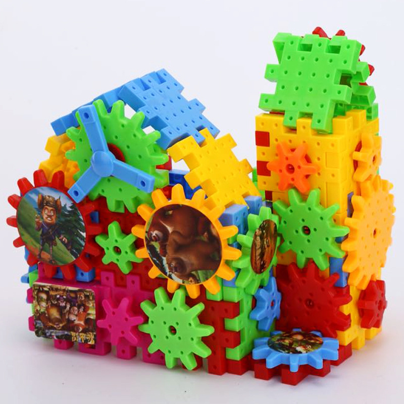 [Boxed] 81-Piece Versatile Electric Building Blocks DIY Hand-Assembled Toys Night Market Running Street Stall Puzzle