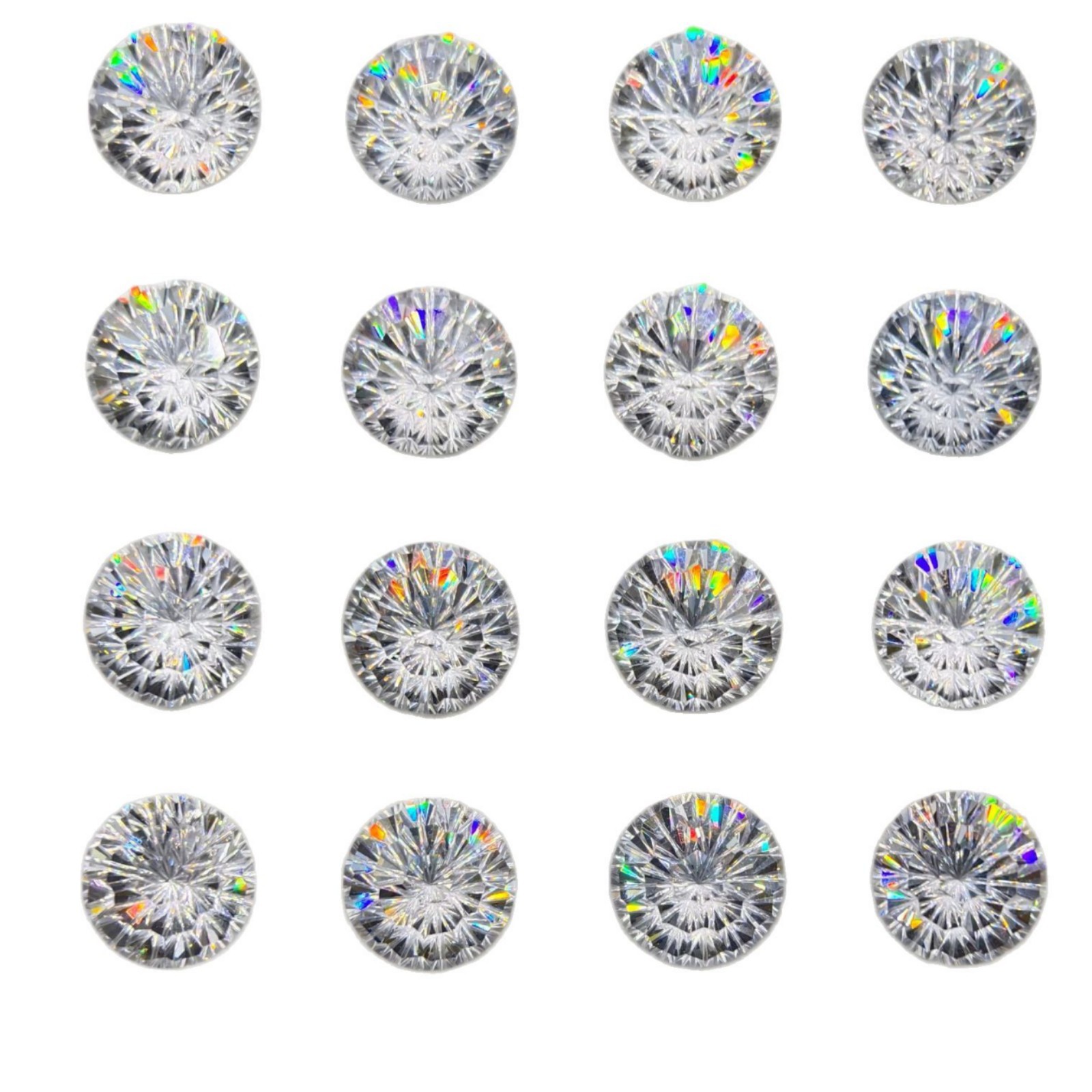 Round Eight Hearts and Eight Arrows 5Aspg Grade Cubic Zirconia Loose Stone