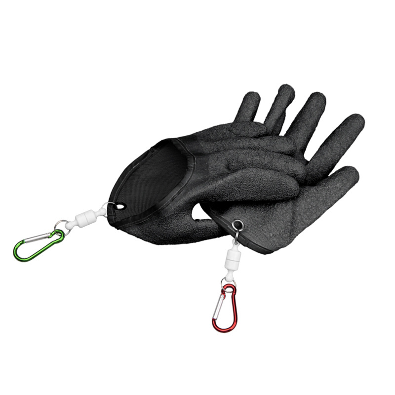 Small Phoenix fairy control fish catching gloves anti-cutting gloves anti-piercing waterproof anti-slip fishing gloves for Luya fishing