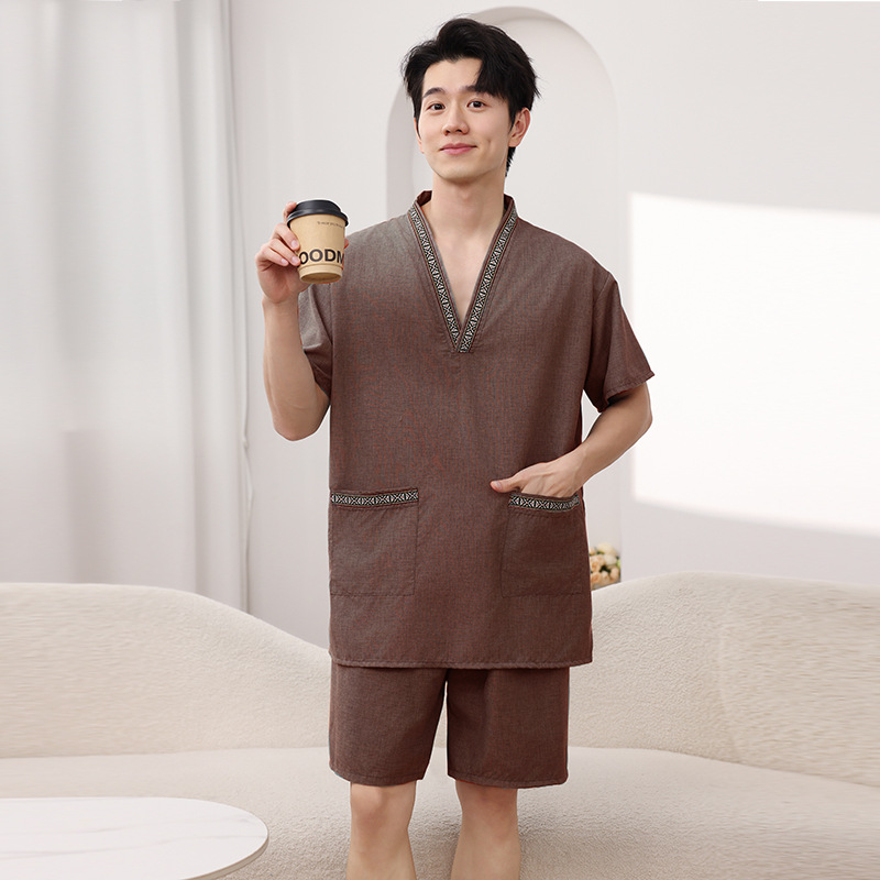 Sweaty Clothes Women's Bathrobe suit Home Pajamas Couple Clothes Bath Sauna Clothes plus size High-end Bathrobe Men's