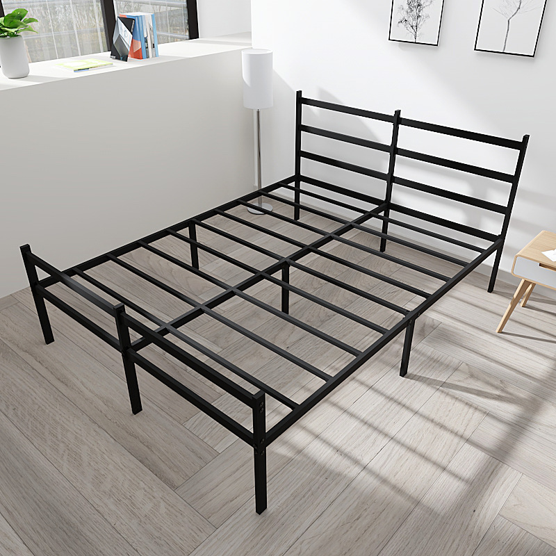 Европейская металлическая кровать, простая сборная конструкция для дома