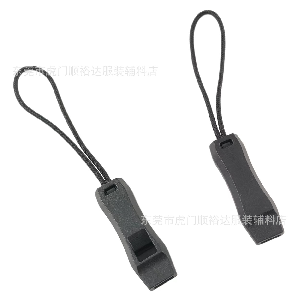 Factory direct plastic drawstring whistle buckle whistle tail buckle survival whistle buckle large wholesale can be fixed