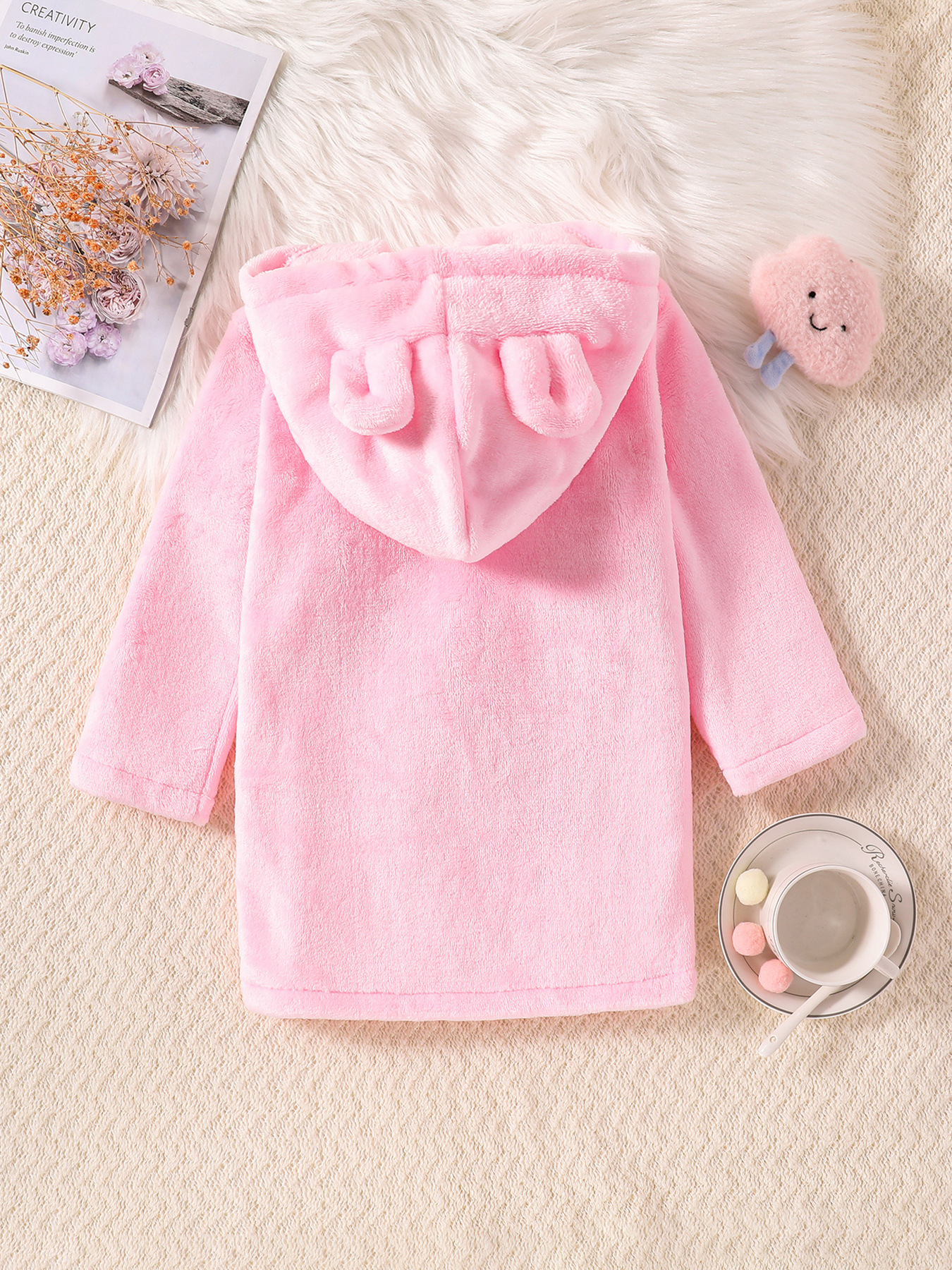 Children's Nightgown Flannel Baby Boy's Thickened Girl's Coral Fleece Pajamas Autumn and Winter Four Seasons Bathrobe