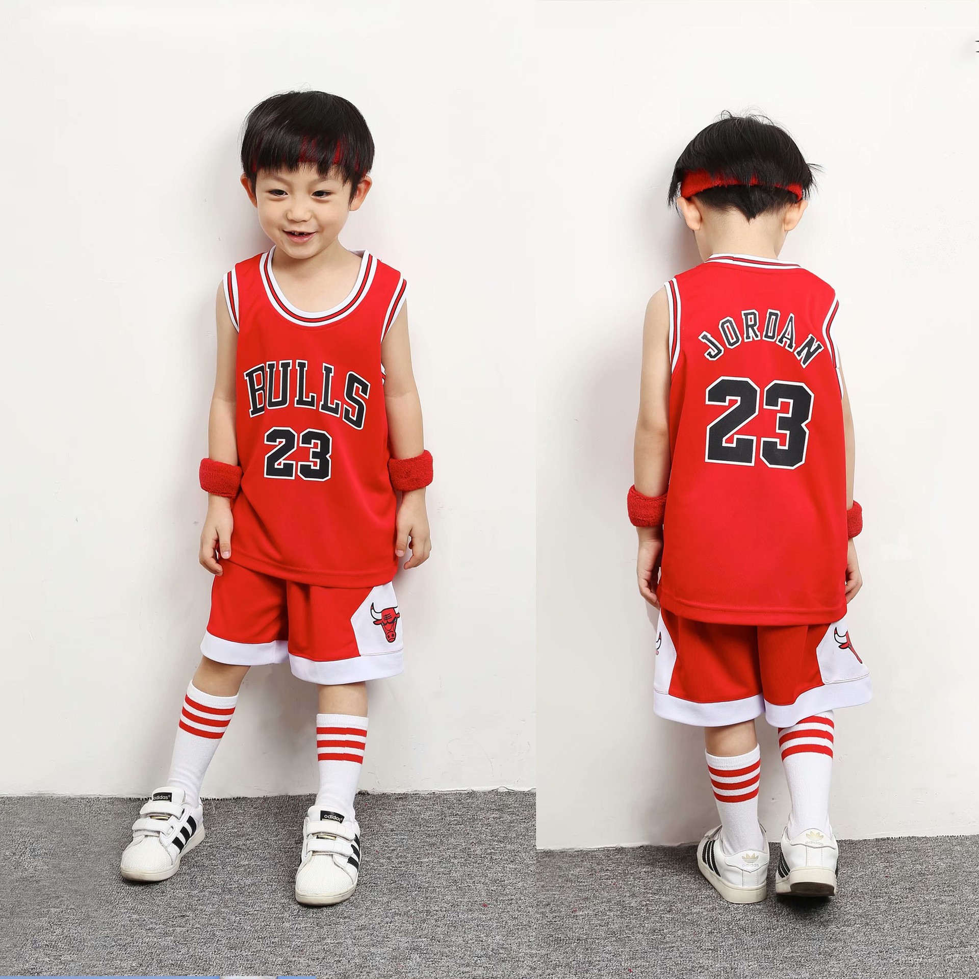 Wholesale Summer Children's Jersey Basketball Uniform Set Primary School Children Performance Sports Competition Quick-Drying Training Team Uniform