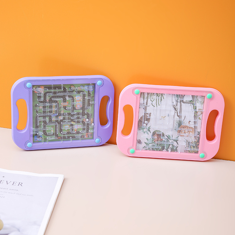 Children's balance ball board handheld game track maze flat ball toy educational focus training kindergarten