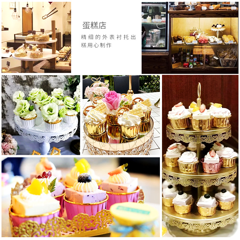 Large Curl Cup Thickened Gold and Silver Cake Paper Cup Lacquer Mafen Baking Tools High Temperature Resistant Oil Proof Mafen Cup