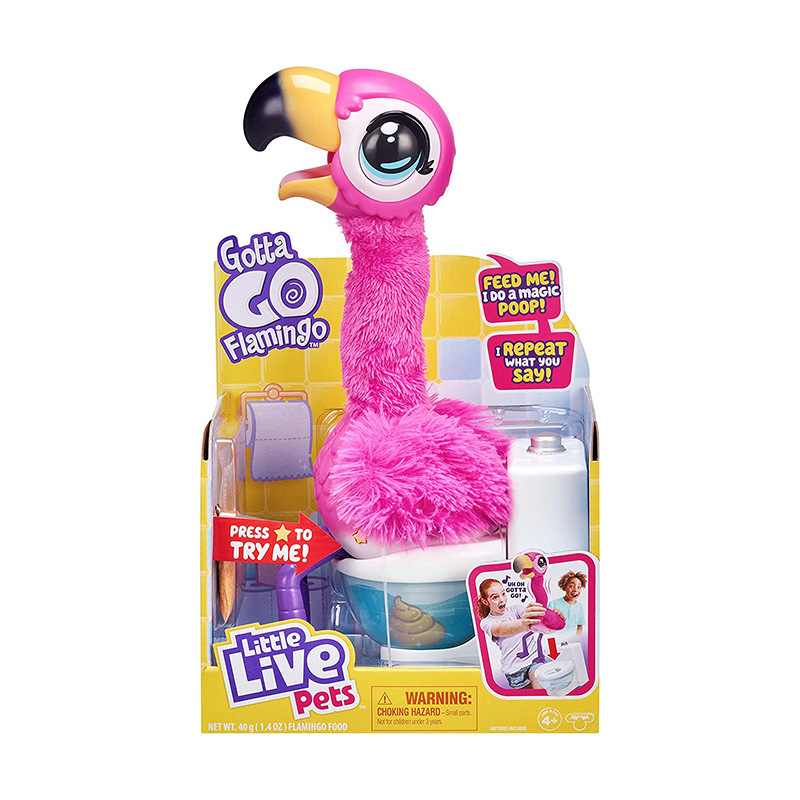 Spot tremolo with hot shit Flamingo Children's Voice movable singing electronic pet toy USA