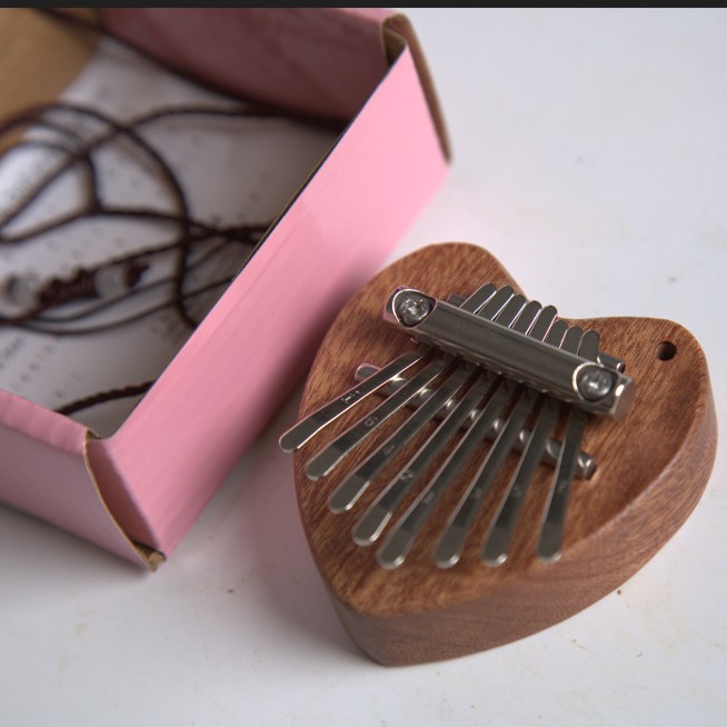 Thumb Piano Kalimba Export Hot-Selling Small 8-Tone Thumb Piano Pendant Dropshipping Labeling Cross-Border Hot-Selling