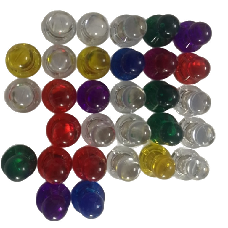 Transparent Magnetic Nail D11×17 Small Eight-Color Magnetic Calligraphy and Painting Buckle