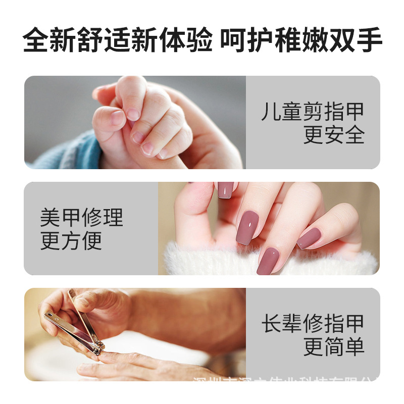 Cross-border Rechargeable Multifunctional Nail Clipper for the Elderly and Children General Anti-pinch Meat Electric Bright Grinding Nail Clipper Pliers