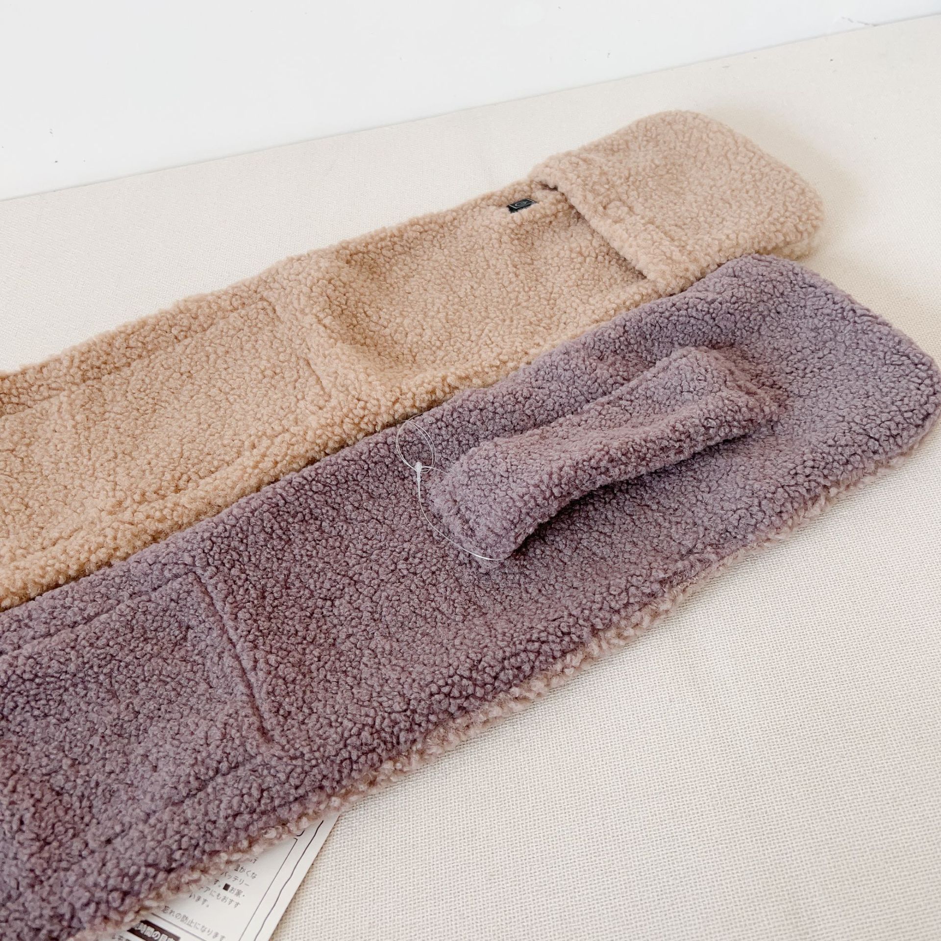 Japanese Kusuguru Imitation Lamb Wool Scarf USB Heated Warm Neck Scarf Thickeneded Neck Protector Versatile Female 974