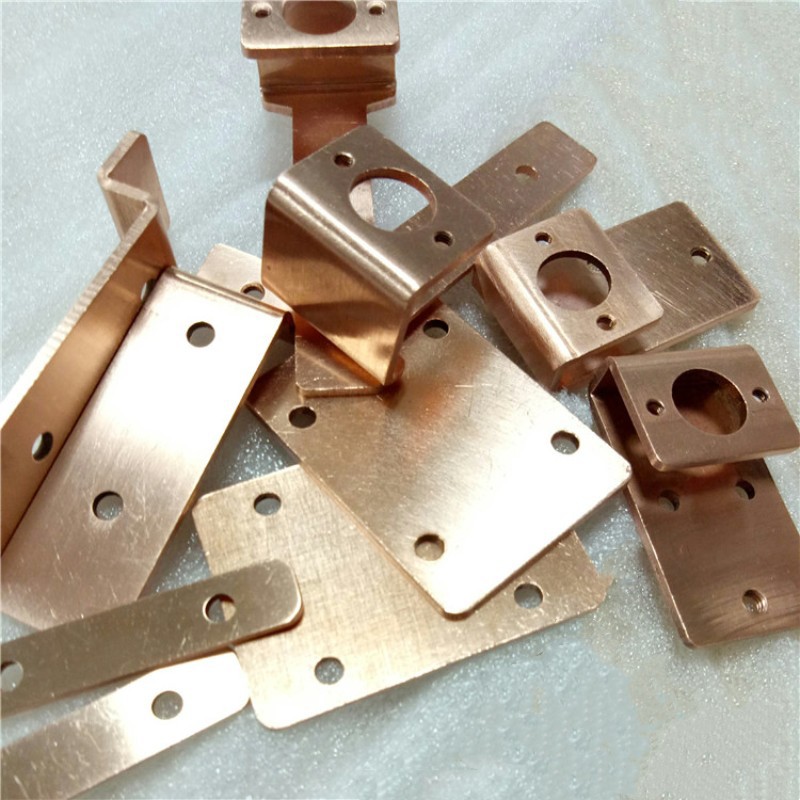 H62 Brass Plate Laser Cutting Punching Bending Processing T2 Copper Plate Tinned Nickel-Plated Gold-Plated Red Copper Bar Copper Material