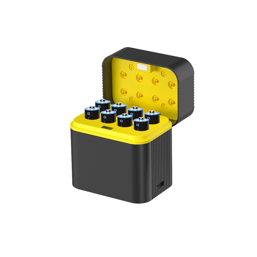 1.5V Intelligent Charging Bin AA5 Lithium Battery Charger Neutral Flip Charger Type-C Port Fast Charging