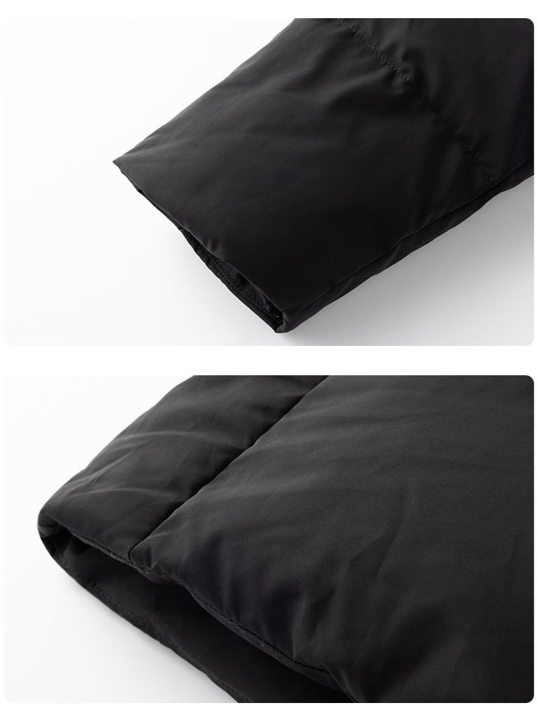 Customized down Jacket, Cold-Resistant, Extra-Long Style, White Duck down Hooded Warm Jacket for Men and Women, Custom-Printed Logo