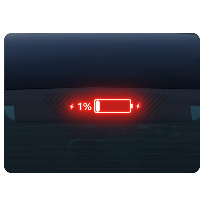 Tesla Model Y Car High Brake Light Projection Plate Decorative Tail Light Sticker Accessories Creative Brake