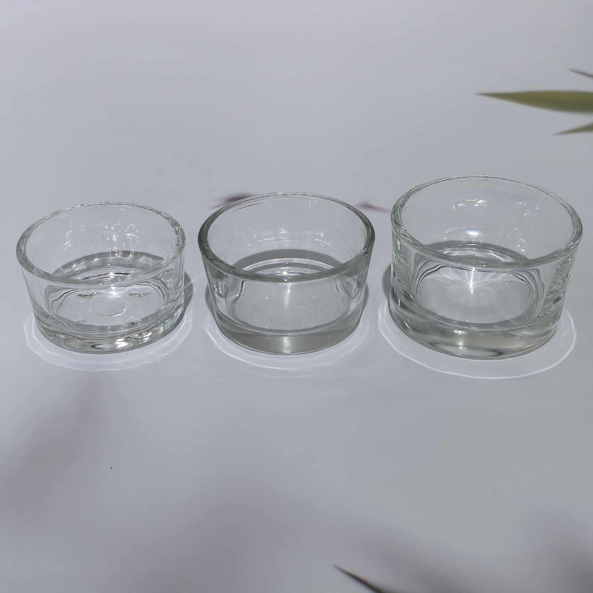 Factory Direct Sales Small Tea Wax Cup 12 # Cup 13 # Cup, Four-Point Cup, Glass Cup, Tea Wax Small Bowl, Climbing Pet Water Cup