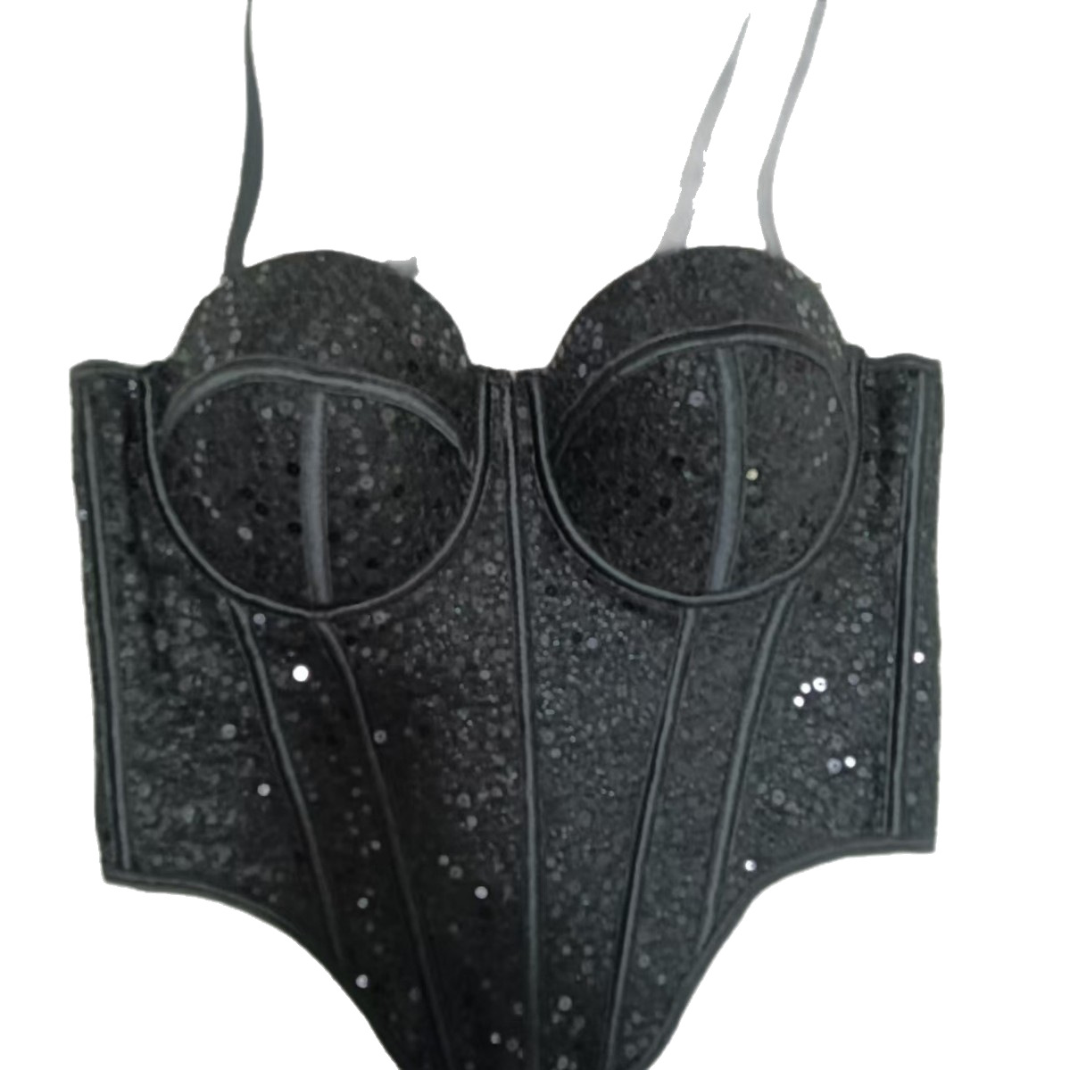 Fishbone Bra with Breast Pads, Waist Slimming, Mesh Can Be Worn Outside, Body Shaping Bra, Nightclub Sexy Girl Inner Wear Bra