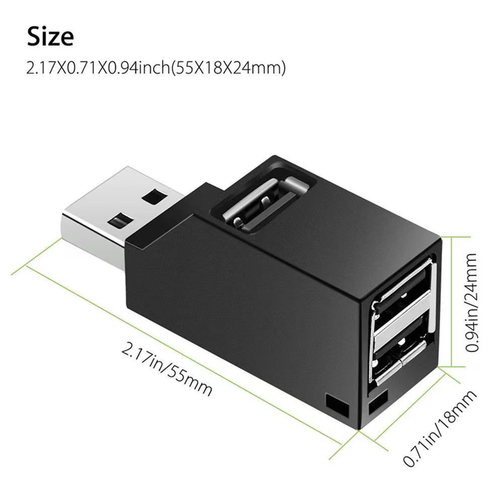 Портативный мульти-интерфейсный хаб USB 3.0 с прямым подключением 3-портовый