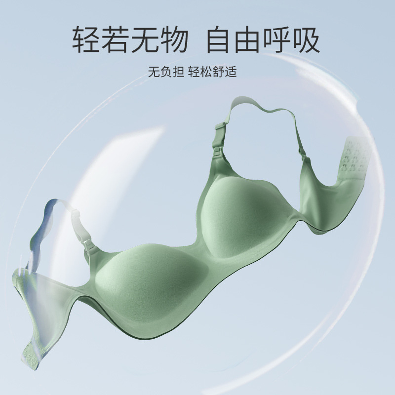 Nursing Bra high-end anti-drooping push up beauty summer thin back breast milk period pregnant women nursing underwear wholesale...
