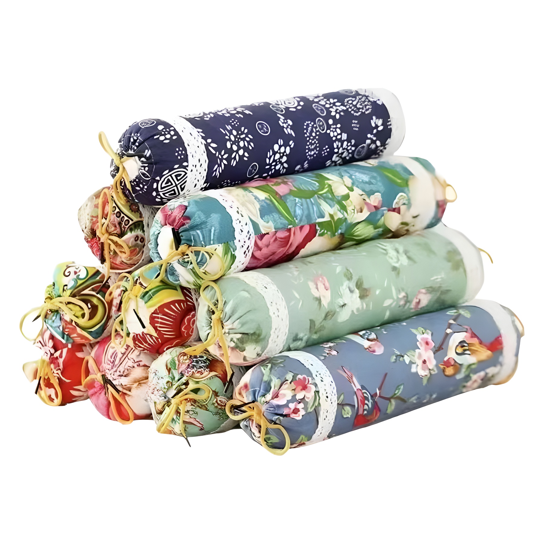 Gift Box Mugwort Cervical Spine Pillow Neck Pillow Cylindrical Pillow Old Coarse Cloth Candy Pillow Mugwort Pillow Round Pillow Manufacturer Wholesale