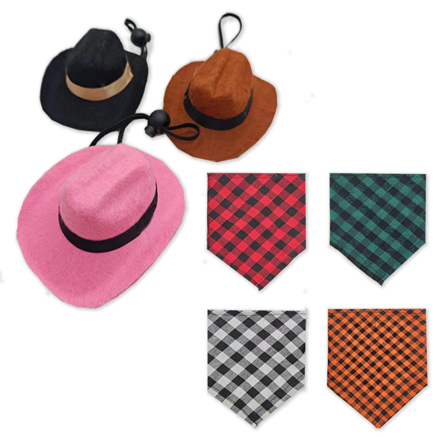 Pet Rabbit, Guinea Pig, Guinea Pig, Chinchilla, Hedgehog Hat, Small Hat, Cowboy Hat, Saliva Towel, Triangle Towel Transformation