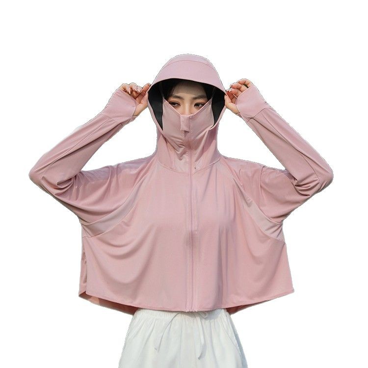 Upf50+ Vinyl Sun Protection Clothing for Women Summer 2025 New Anti-Uv Light and Cool Sun Protection Clothing Cycling Jacket