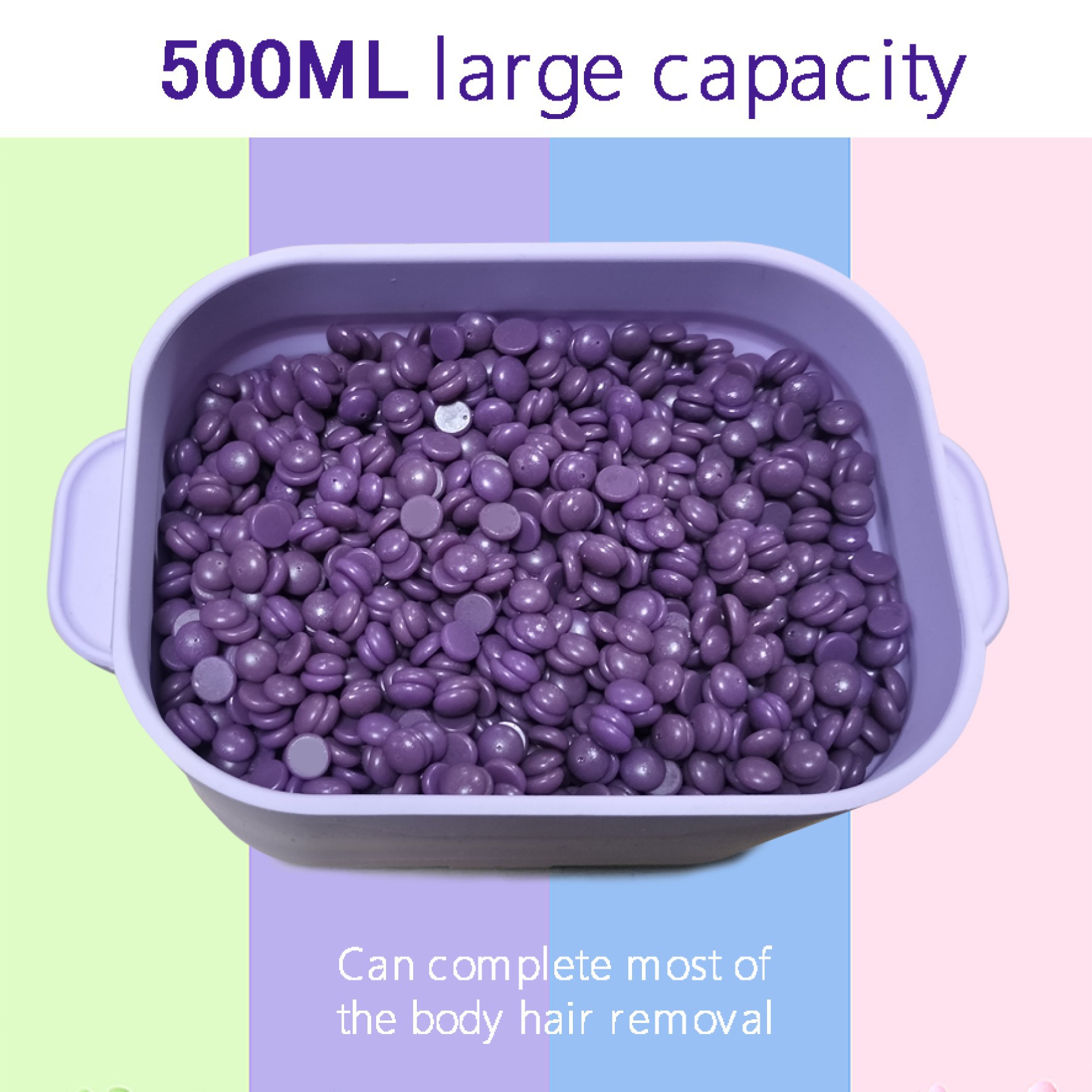 Cross-Border New Product Foldable Silicone Wax Pot Non-Stick Pot Easy to Clean Portable Personal Care Hair Removal Wax Machine