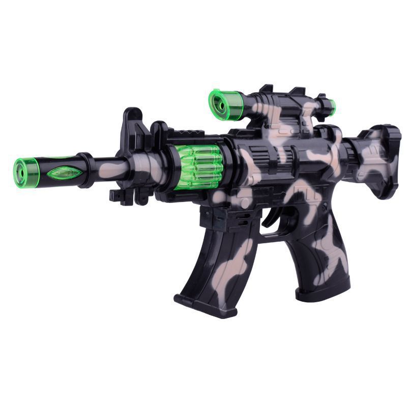 Camouflage gun luminous toy gun electric toy gun luminous electric voice gun stall hot toy wholesale