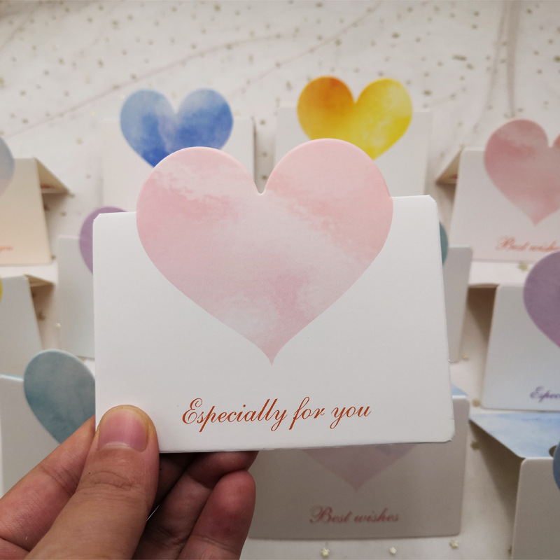 Cross-Border Supply Ins Style Small Fresh Valentine's Day Greeting Card After-Sales Card Flower Shop Teacher's Day Birthday Blessing Thank You Card