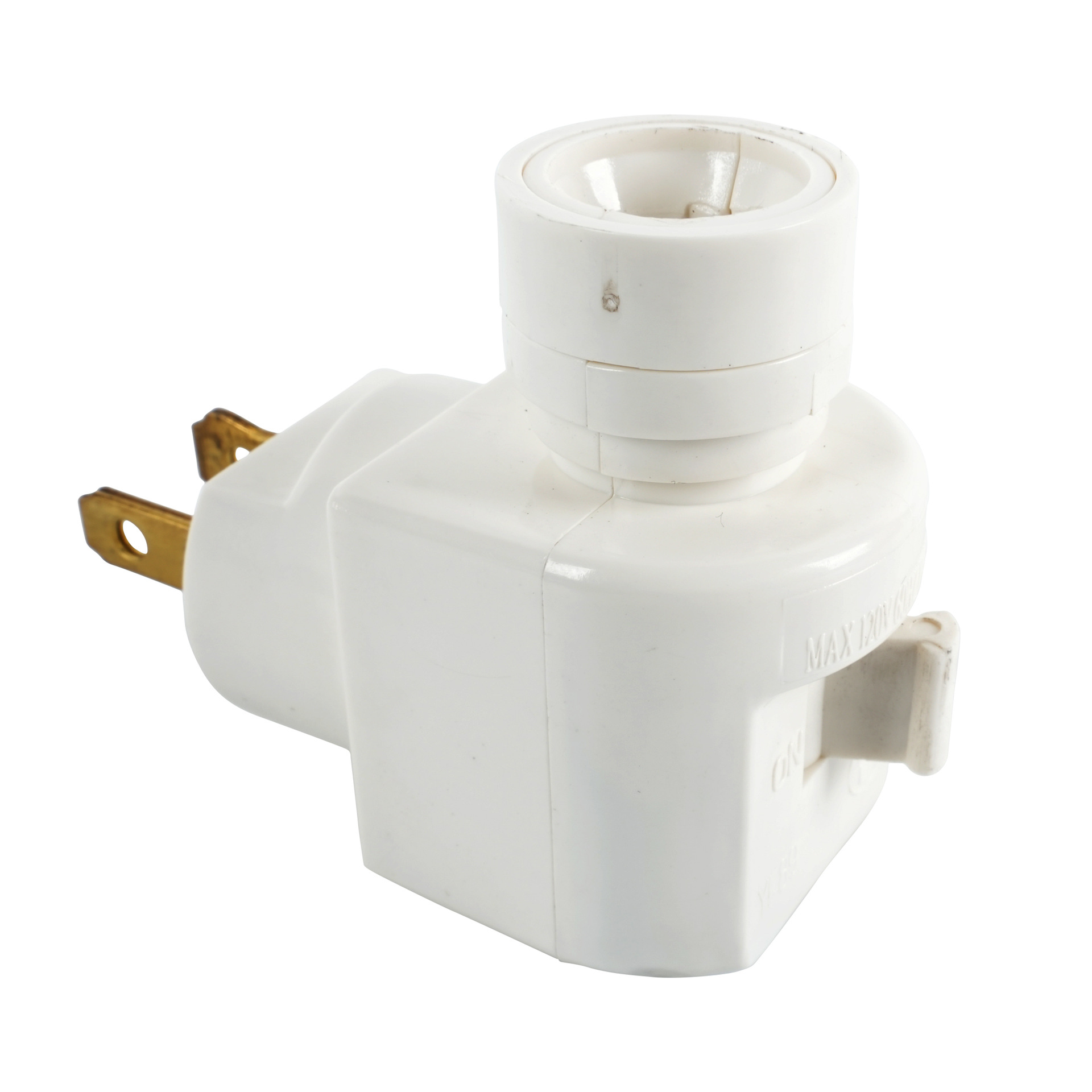 Ul 120V 60Hz 7W Max 360 °   Rotating Night Light Lamp Holder