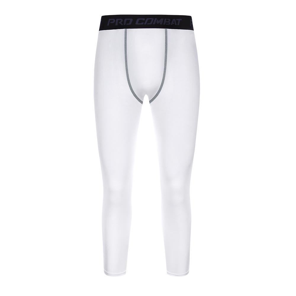 Foreign trade sports fitness pants men's running sports tight elastic quick-drying pants basketball training outdoor pants manufacturers