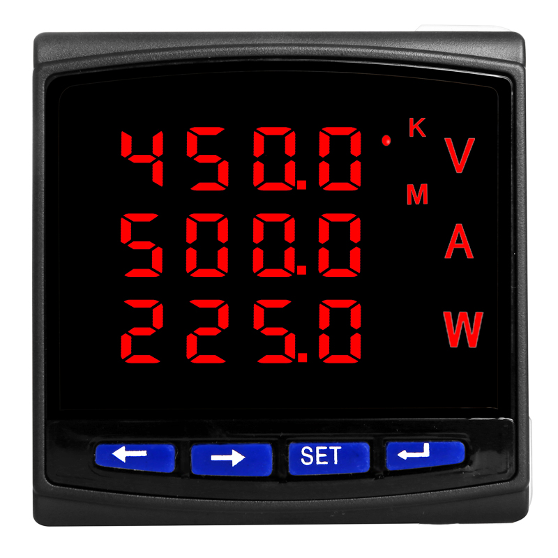 Single-Phase 220V Multi-Function Meter Digital Display Current Voltage Power Metering Combination Meter Electric Energy Meter