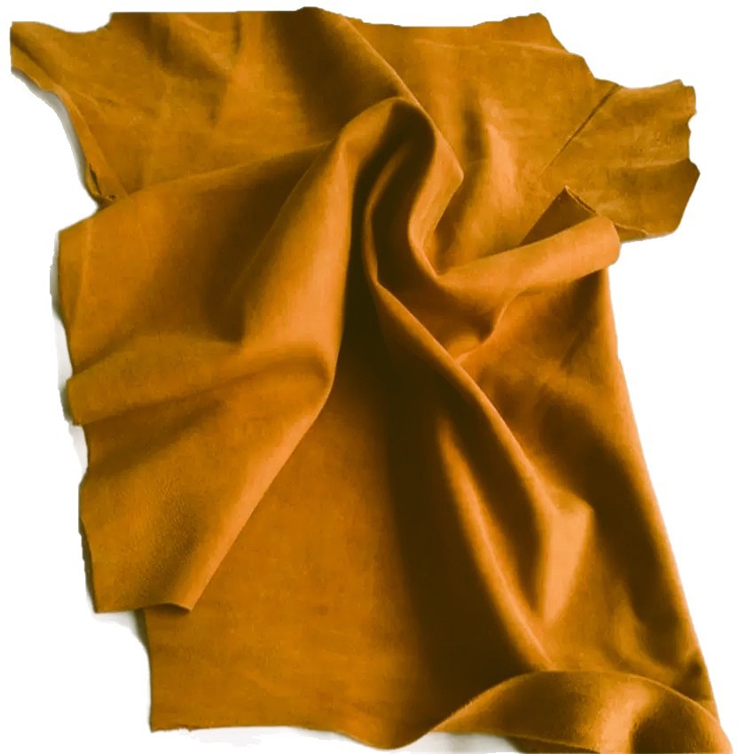 Factory Direct Sale Yellow Sheep Split Suede Leather Soft Genuine Leather Suede Material Suede Leather Fabric in Stock Pure Leather