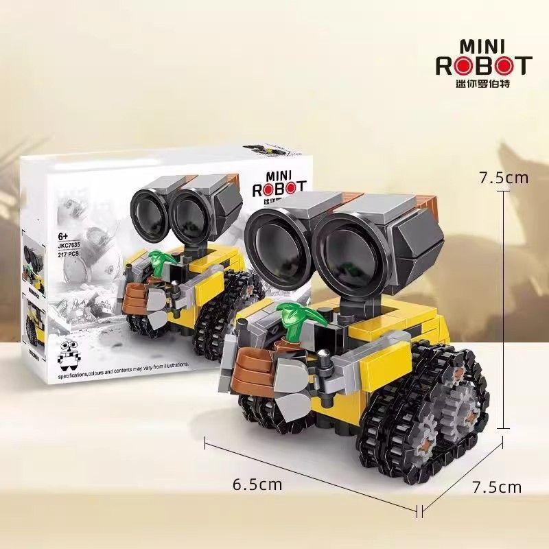 Building block technology Wally robot Star Wars children assembled puzzle building blocks toy model story