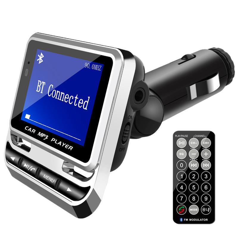[Cross-border recommend] fm12b car Bluetooth mp3 support card playing FM transmitter audio input