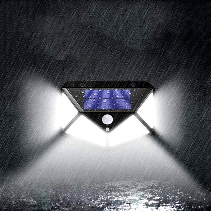 led solar wall lamp outdoor waterproof garden lamp garden human body induction wall lamp home outdoor light control street lamp