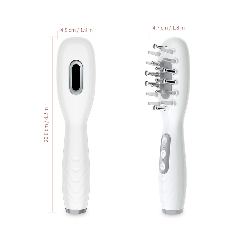 F1 Intelligent Hair Comb Sound Wave High Frequency Introduction Color Light Hair Care Micro Current Massage Hobbing Liquid Large Capacity Battery
