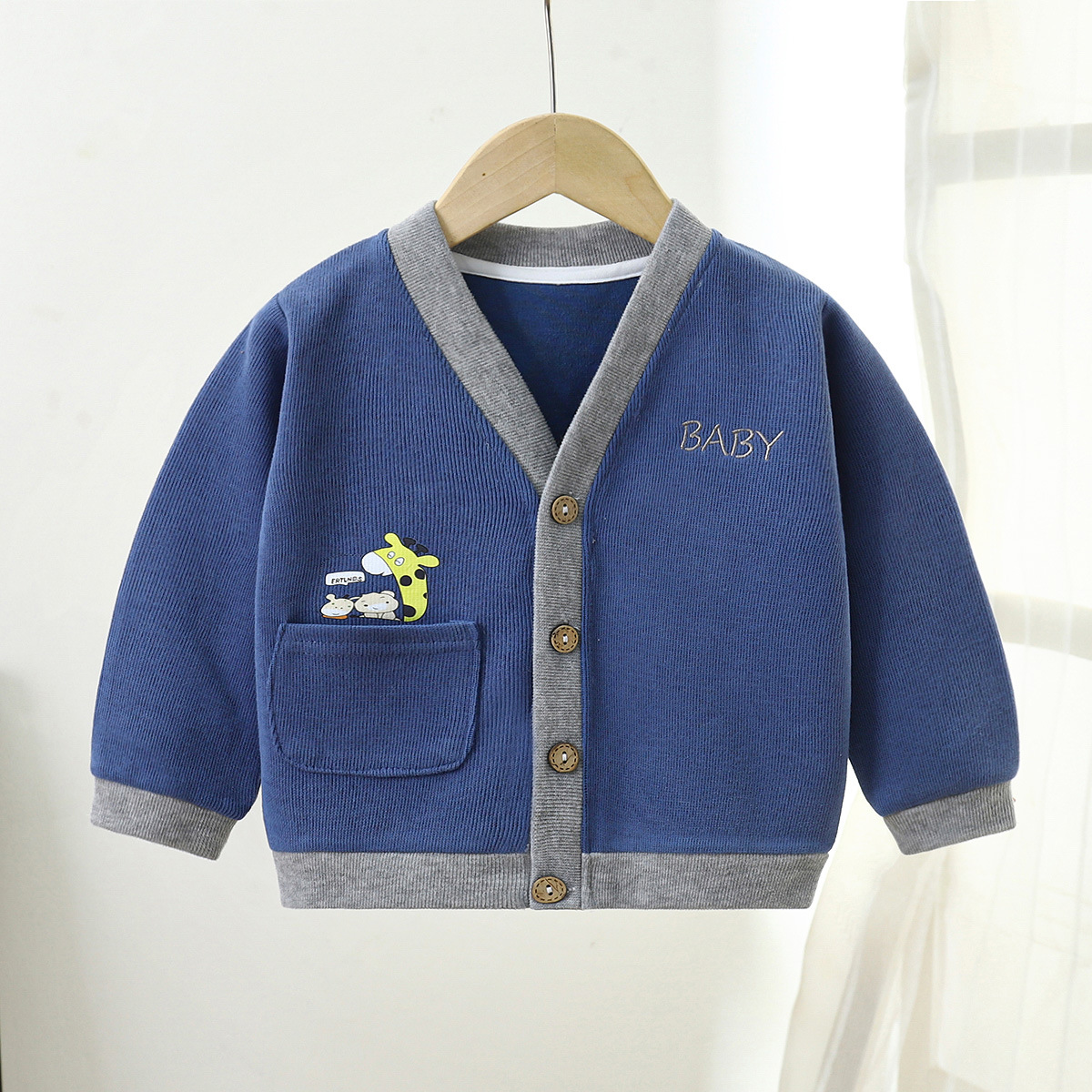 Children's Knitted Sweater Autumn Jacket Boys' Sweater Baby Clothes Girls' Knitted Baby Autumn Cardigan Children's Clothing