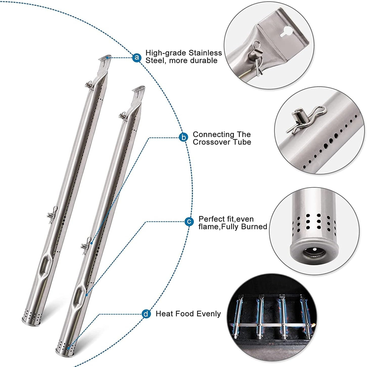 Amazon's Hottest 14731 Stainless Steel Stove Head, Barbecue Stove Replacement Parts