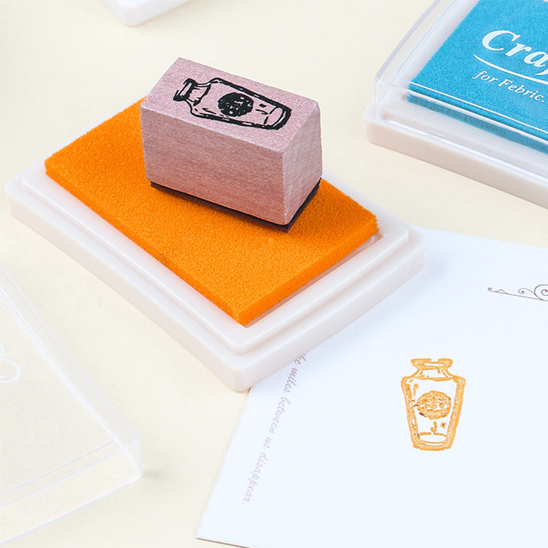 Cross-Border Children's Ink Pad Finger Painting Kindergarten Painting Graffiti Palm Print Washable Ink Pad Painting Seal Ink Pad